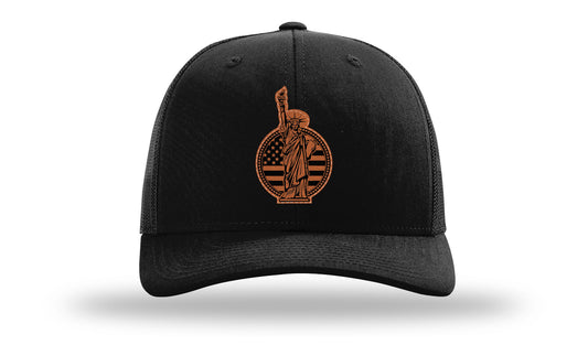 Liberty Leather Patch Richardson 112 Hat-Black