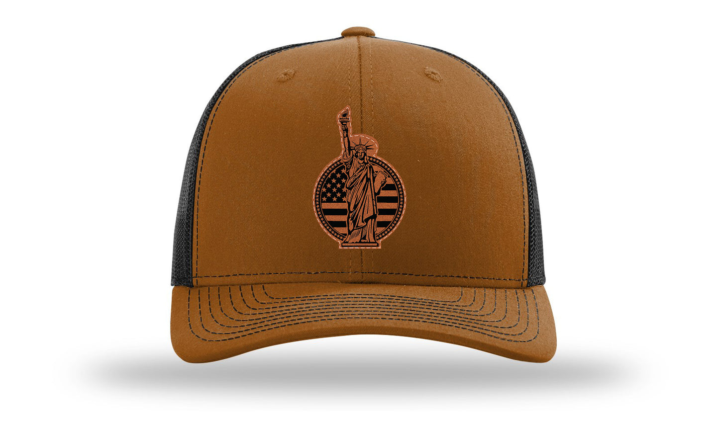 Liberty Leather Patch Richardson 112 Hat-Caramel / Black