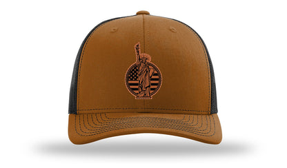 Liberty Leather Patch Richardson 112 Hat-Caramel / Black