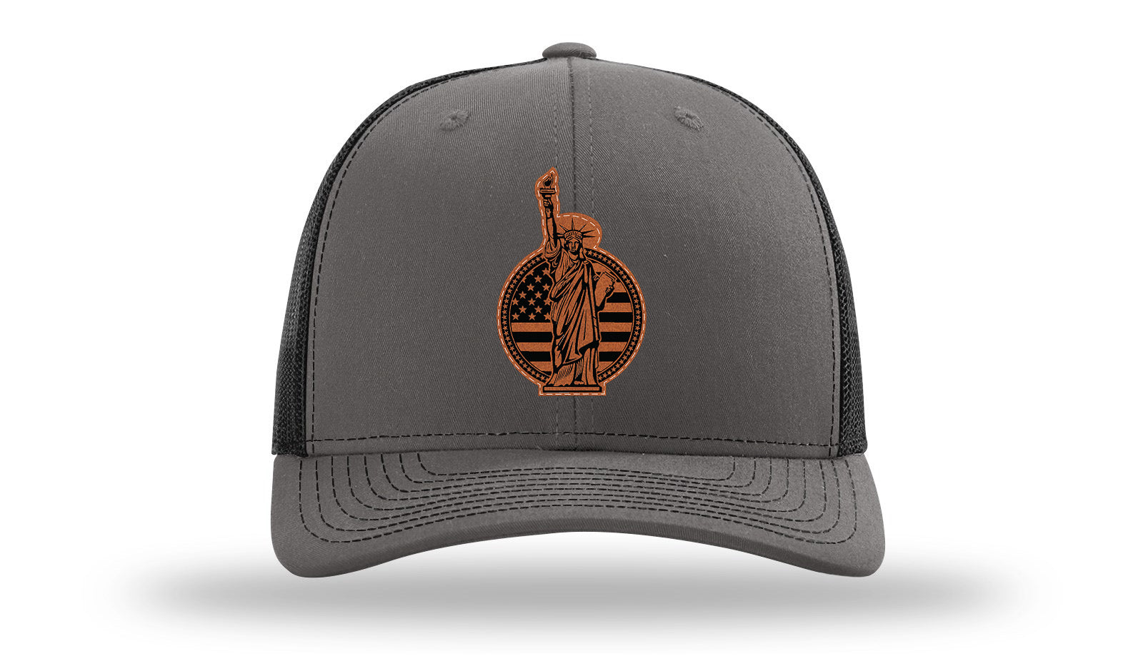 Liberty Leather Patch Richardson 112 Hat-Charcoal / Black