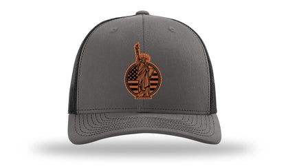 Liberty Leather Patch Richardson 112 Hat-Charcoal / Black