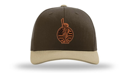 Liberty Leather Patch Richardson 112 Hat-Brown / Khaki - CMB