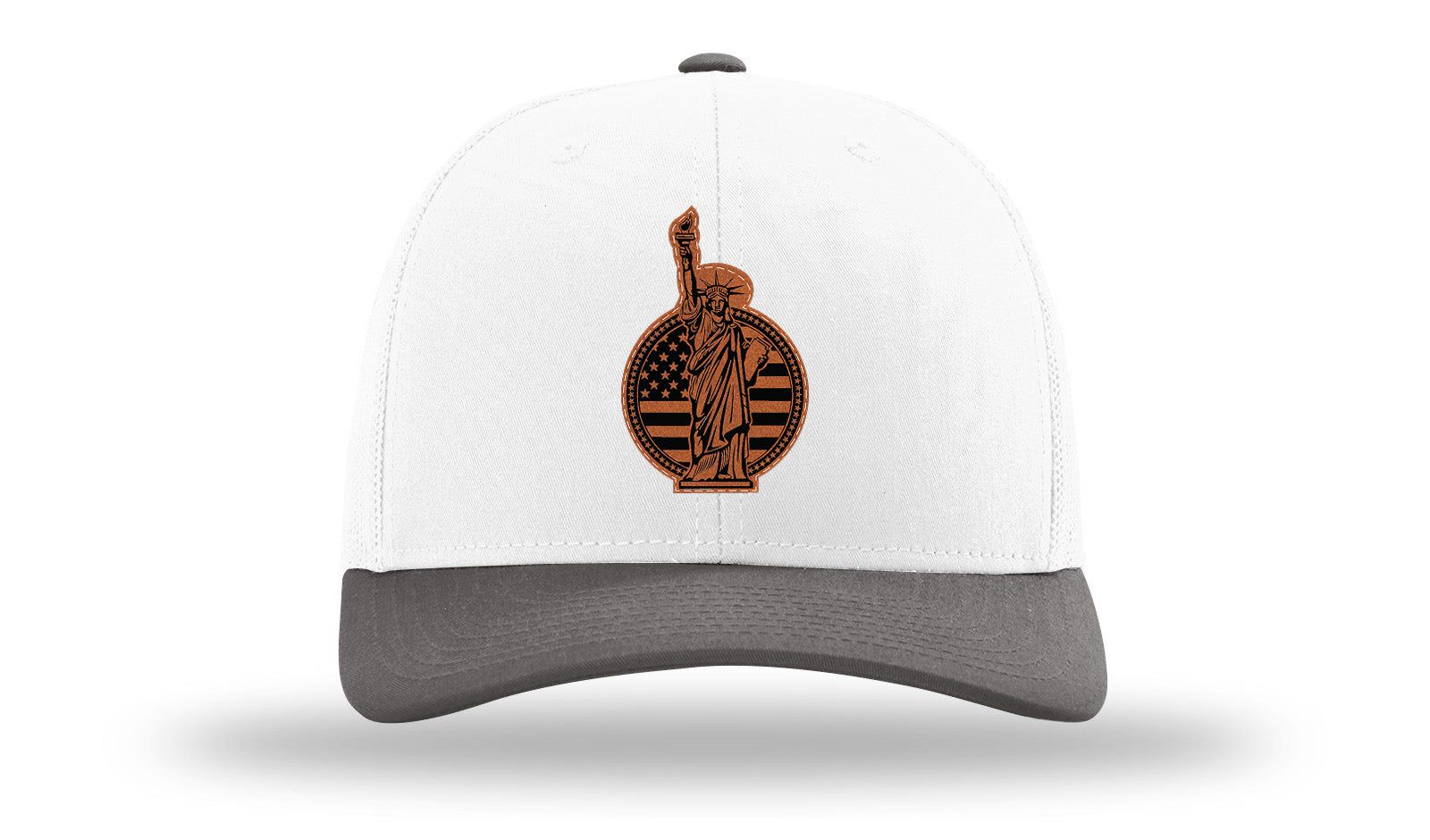Liberty Leather Patch Richardson 112 Hat-White / Charcaol - CMB 