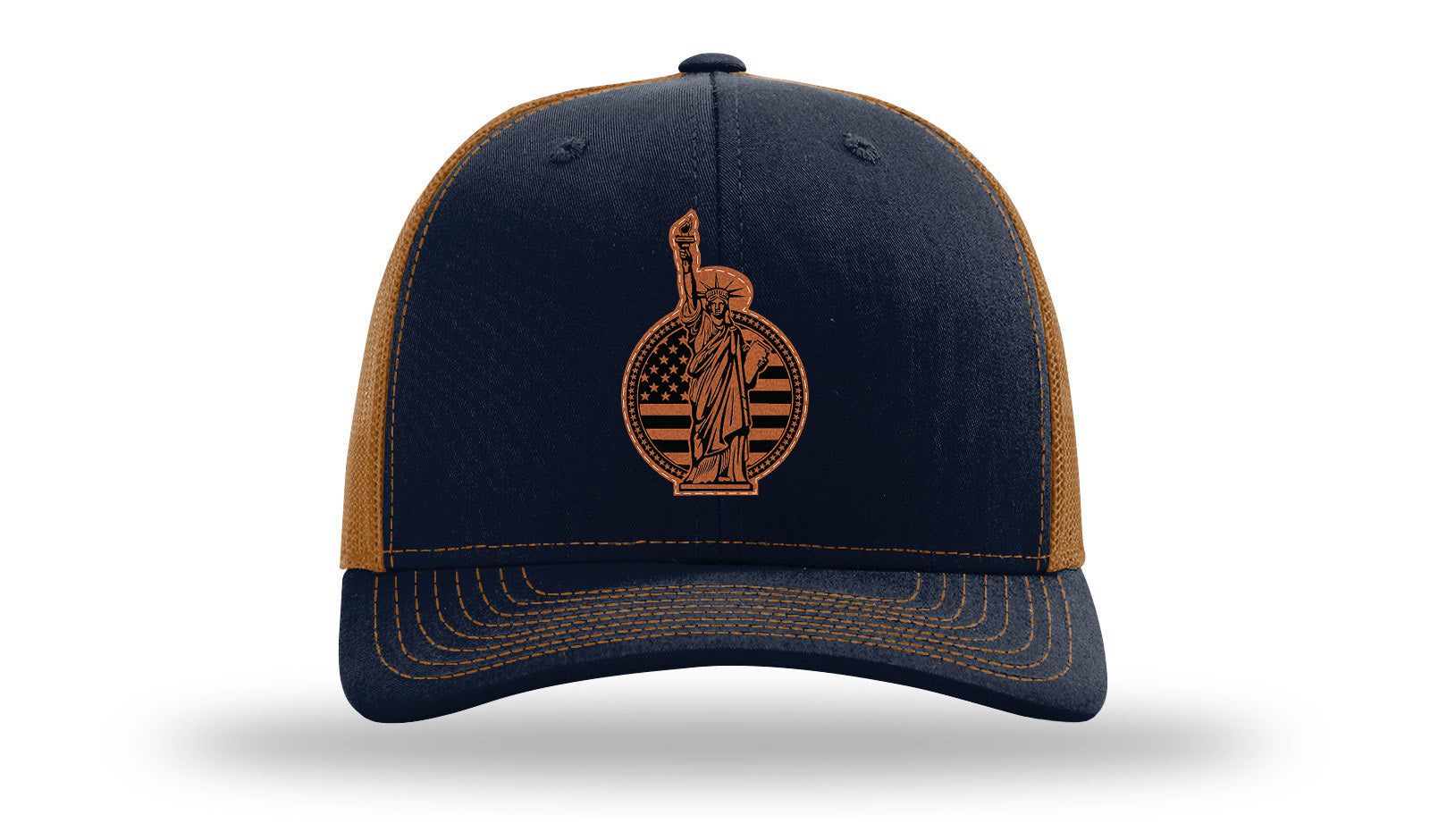 Liberty Leather Patch Richardson 112 Hat-Navy / Charcoal