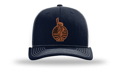 Liberty Leather Patch Richardson 112 Hat-Navy / White