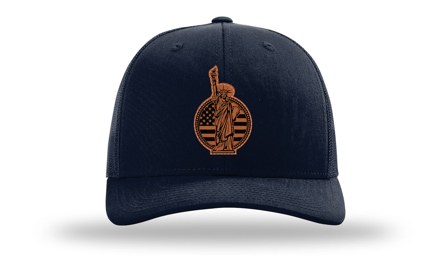 Liberty Leather Patch Richardson 112 Hat-Navy