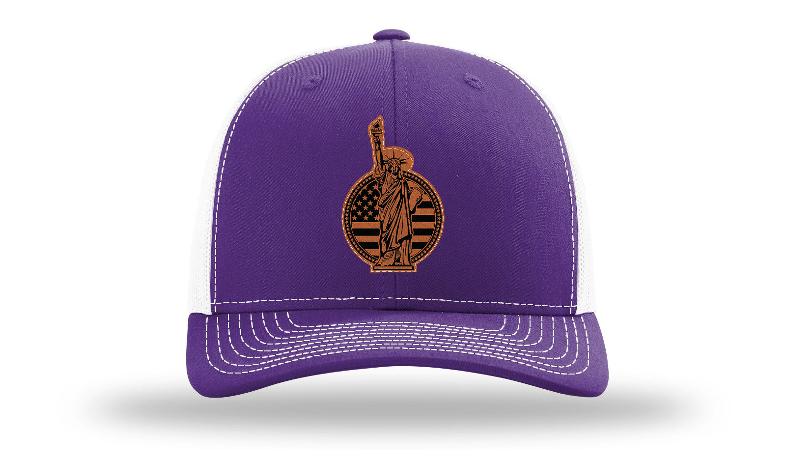 Liberty Leather Patch Richardson 112 Hat-Purple / White