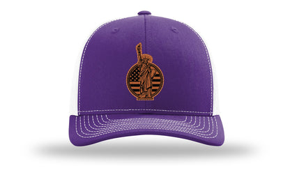 Liberty Leather Patch Richardson 112 Hat-Purple / White