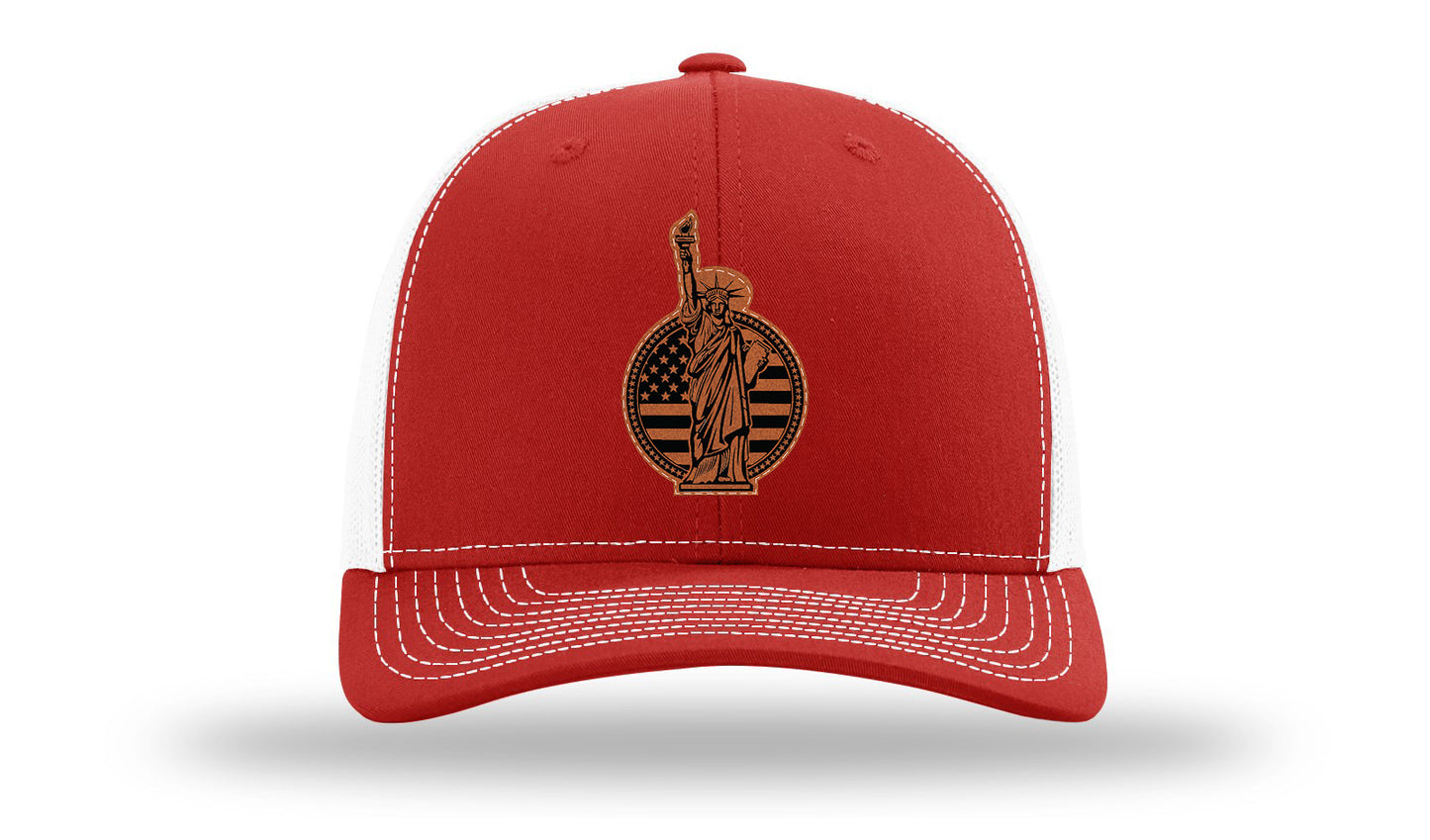 Liberty Leather Patch Richardson 112 Hat-Red / White