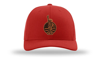 Liberty Leather Patch Richardson 112 Hat-Red