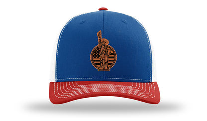 Liberty Leather Patch Richardson 112 Hat-Royal / White / Red