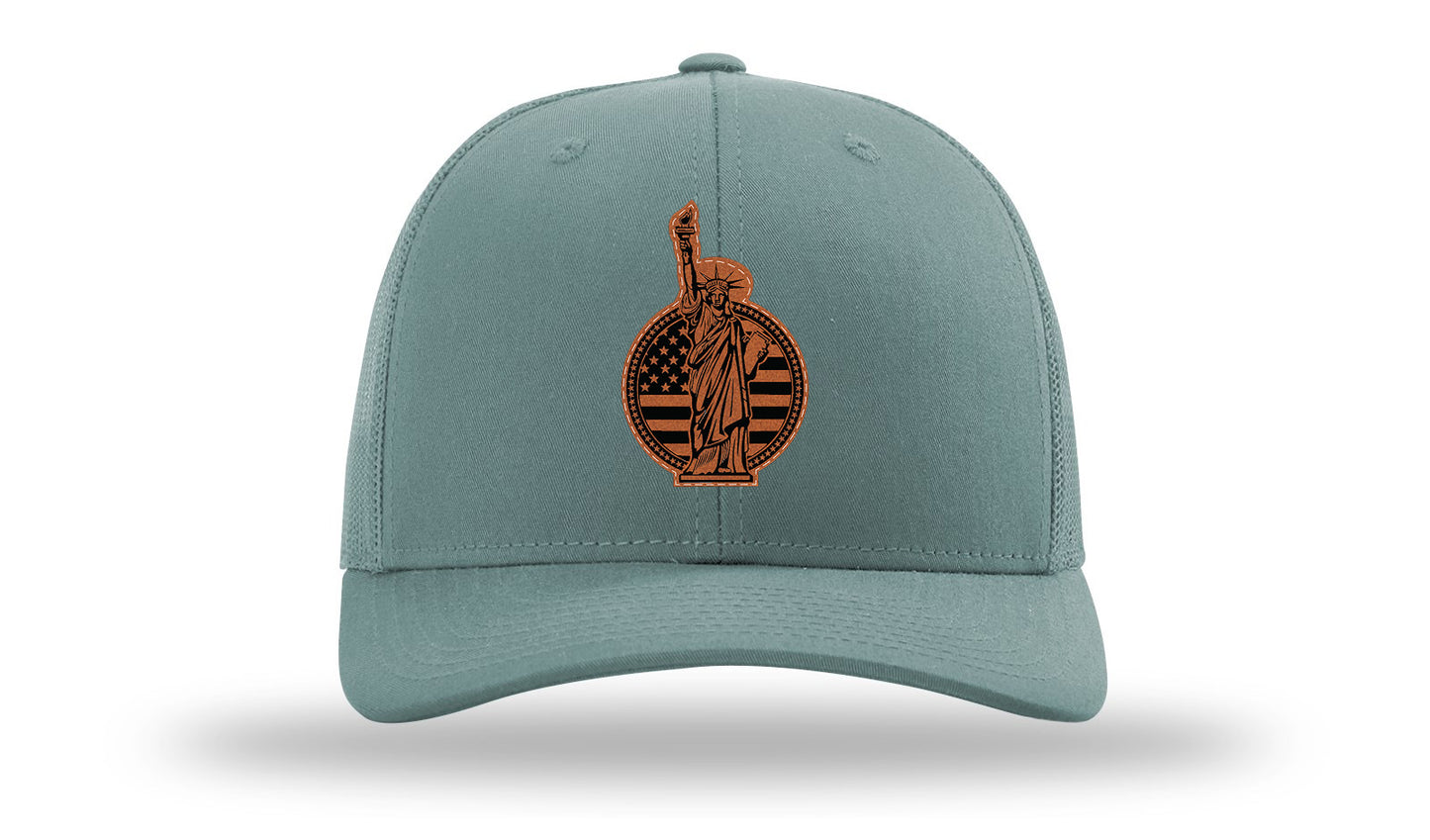 Liberty Leather Patch Richardson 112 Hat-Smoke Blue