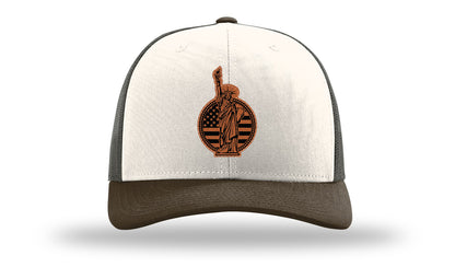 Liberty Leather Patch Richardson 112 Hat-Cream / Gray Brown / Brown
