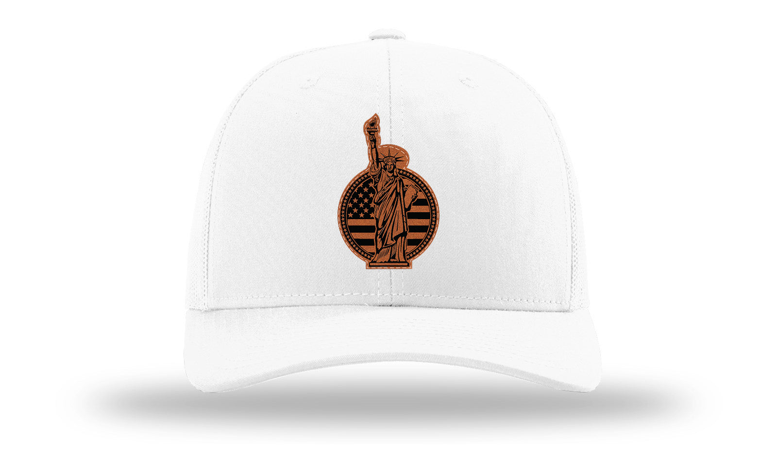 Liberty Leather Patch Richardson 112 Hat-White