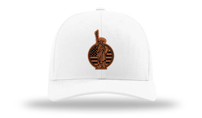 Liberty Leather Patch Richardson 112 Hat-White