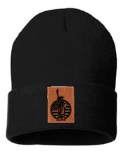 Load image into Gallery viewer, Liberty Leather Patch Cuffed Beanie
