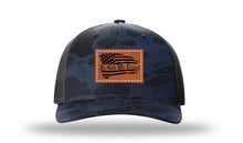 Load image into Gallery viewer, In God We Trust Leather Patch Richardson 112 Duck Camo Hat
