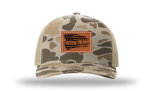 Load image into Gallery viewer, In God We Trust Leather Patch Richardson 112 Duck Camo Hat
