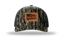 Load image into Gallery viewer, In God We Trust Leather Patch Richardson 112 Duck Camo Hat
