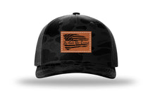 Load image into Gallery viewer, In God We Trust Leather Patch Richardson 112 Duck Camo Hat
