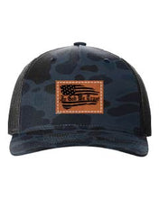 Load image into Gallery viewer, In God We Trust Leather Patch Richardson 112 Duck Camo Hat
