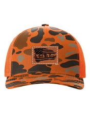 Load image into Gallery viewer, In God We Trust Leather Patch Richardson 112 Duck Camo Hat
