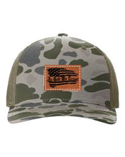 Load image into Gallery viewer, In God We Trust Leather Patch Richardson 112 Duck Camo Hat
