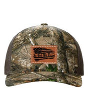 Load image into Gallery viewer, In God We Trust Leather Patch Richardson 112 Duck Camo Hat
