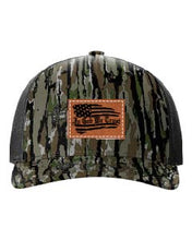 Load image into Gallery viewer, In God We Trust Leather Patch Richardson 112 Duck Camo Hat
