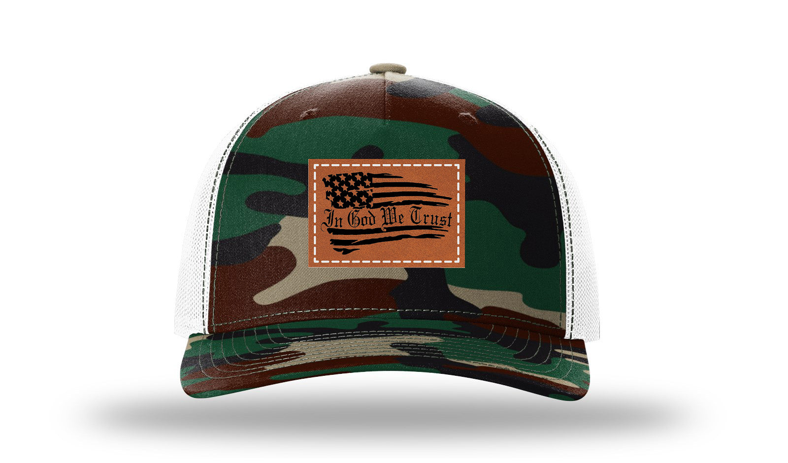 Greeen Camo / White