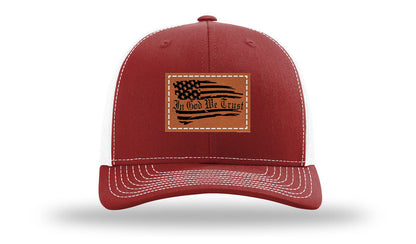 In God We Trust Leather Patch Richardson 112 Hat