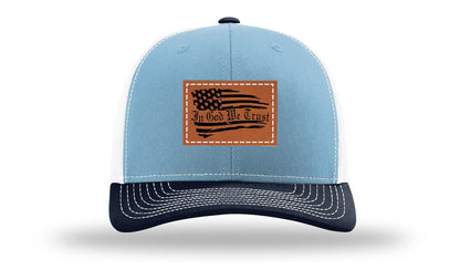 In God We Trust Leather Patch Richardson 112 Hat