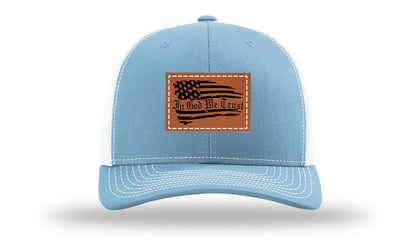 In God We Trust Leather Patch Richardson 112 Hat