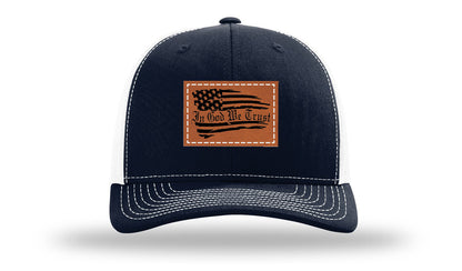 In God We Trust Leather Patch Richardson 112 Hat