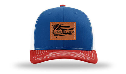 In God We Trust Leather Patch Richardson 112 Hat