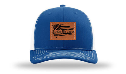 In God We Trust Leather Patch Richardson 112 Hat
