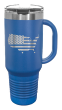 Load image into Gallery viewer, USA Flag Cutout 40oz Handle Mug Laser Engraved
