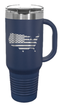 Load image into Gallery viewer, USA Flag Cutout 40oz Handle Mug Laser Engraved
