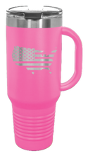 Load image into Gallery viewer, USA Flag Cutout 40oz Handle Mug Laser Engraved
