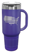 Load image into Gallery viewer, USA Flag Cutout 40oz Handle Mug Laser Engraved
