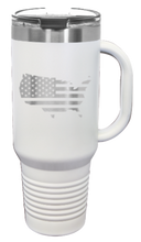 Load image into Gallery viewer, USA Flag Cutout 40oz Handle Mug Laser Engraved
