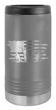 Load image into Gallery viewer, Vet Flag Laser Engraved Slim Can Insulated Koosie
