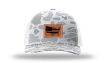 Load image into Gallery viewer, Home Of The Free Leather Patch Richardson 112 Duck Camo Hat
