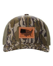 Load image into Gallery viewer, Home Of The Free Leather Patch Richardson 112 Duck Camo Hat
