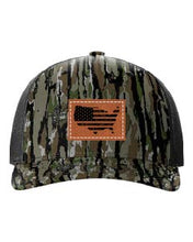 Load image into Gallery viewer, Home Of The Free Leather Patch Richardson 112 Duck Camo Hat
