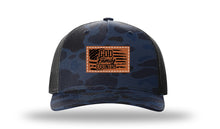 Load image into Gallery viewer, God Family Country Leather Patch Richardson 112 Duck Camo Hat

