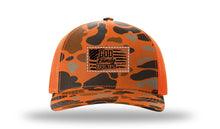 Load image into Gallery viewer, God Family Country Leather Patch Richardson 112 Duck Camo Hat
