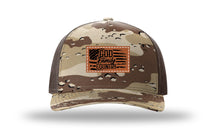 Load image into Gallery viewer, God Family Country Leather Patch Richardson 112 Duck Camo Hat
