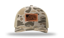 Load image into Gallery viewer, God Family Country Leather Patch Richardson 112 Duck Camo Hat
