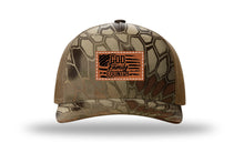 Load image into Gallery viewer, God Family Country Leather Patch Richardson 112 Duck Camo Hat
